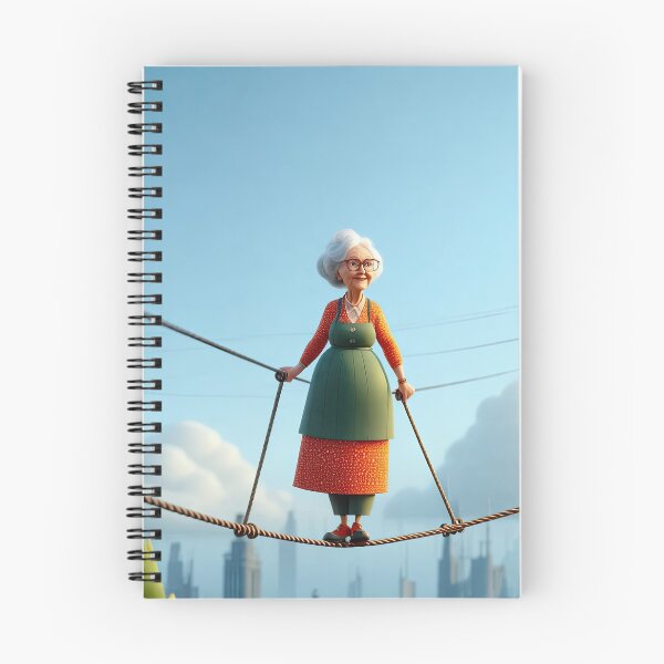 Item preview, Old Fart walking on a highwire designed and sold by Colin Bentham.