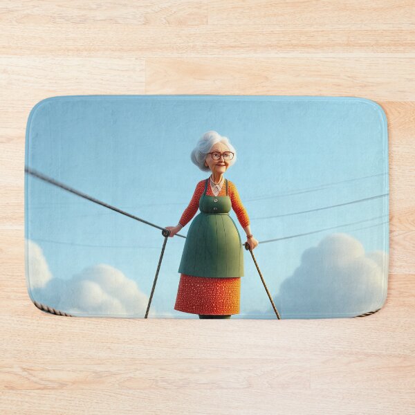 Item preview, Old Fart walking on a highwire designed and sold by Colin Bentham.