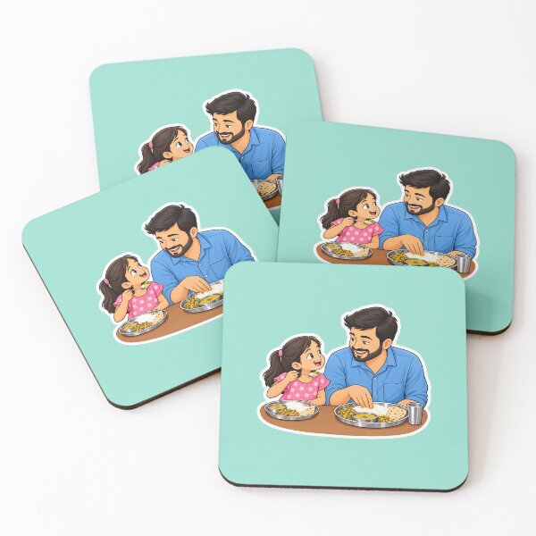Item preview, Dad daughter  eating  designed and sold by Elisha1007.