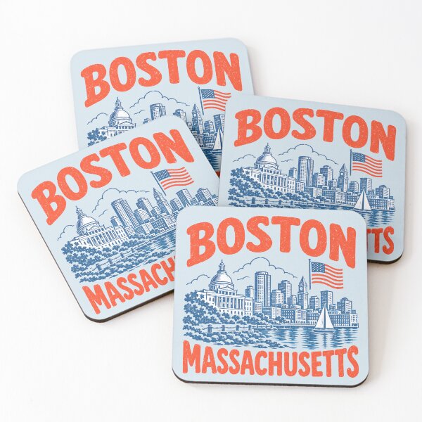 Item preview, Boston Massachusetts Retro City designed and sold by HowToCanadian.