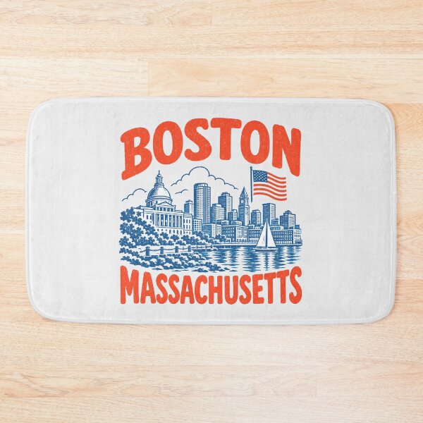 Item preview, Boston Massachusetts Retro City designed and sold by HowToCanadian.