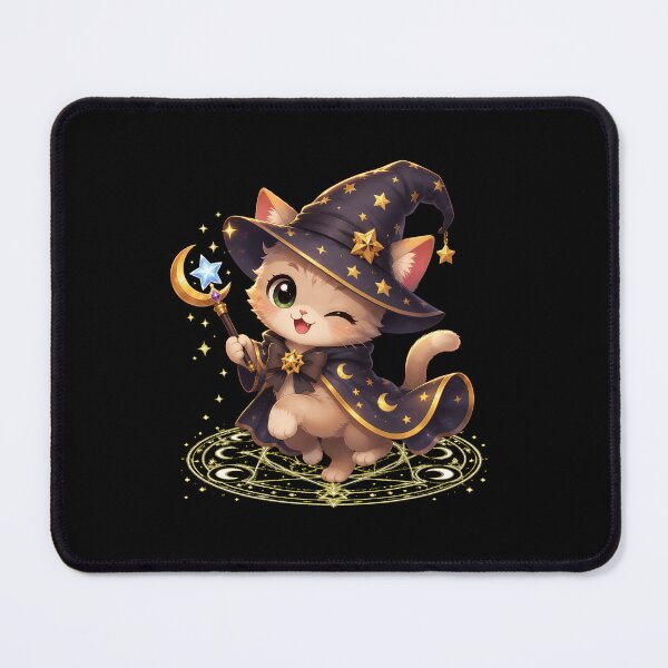 Item preview, Enchanting Witch Cat Magical Circle Art designed and sold by SoyLamderma.