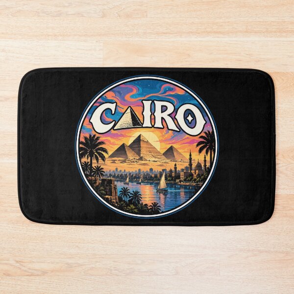 Item preview, Cairo Egypt Piramids Travel Trippy Art designed and sold by TomFrontierArt.