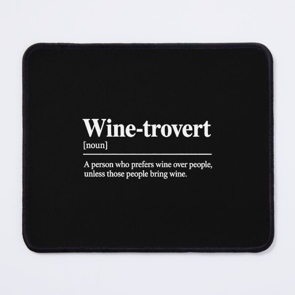Item preview, Wine Lover Winetrovert Funny Wine Humor designed and sold by LuminOrb.