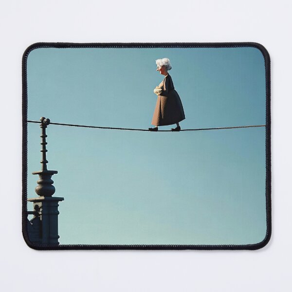 Item preview, Old Fart walking on a highwire designed and sold by Colin Bentham.
