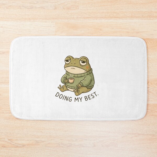 Item preview, Doing My Best Tired Frog designed and sold by Clintora.