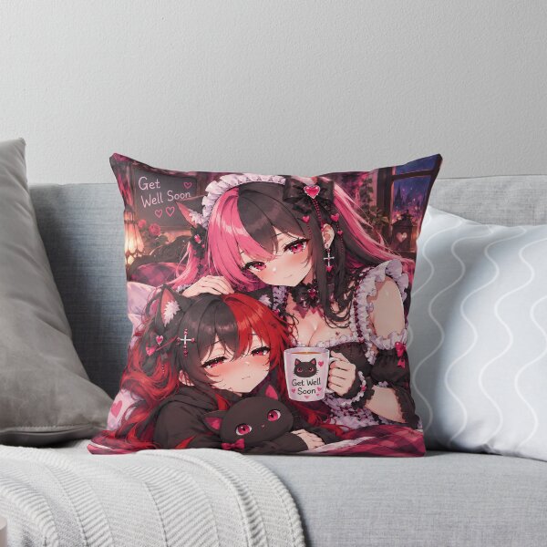 Item preview, Gothic Neko Maid – Get Well Soon designed and sold by Revyra Design .