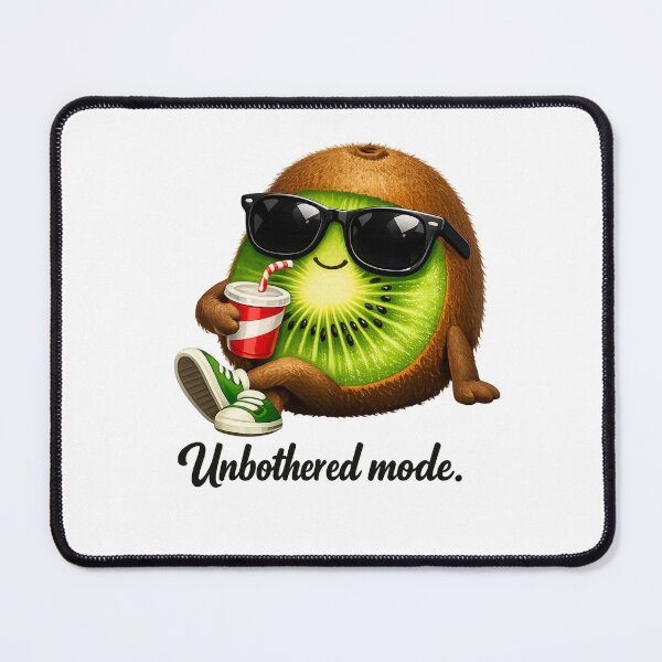 Item preview, Unbothered Mode – Cool Kiwi Pastel Kawaii Cartoon Art designed and sold by Sommium .