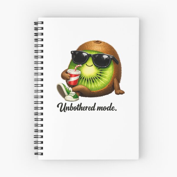 Item preview, Unbothered Mode – Cool Kiwi Pastel Kawaii Cartoon Art designed and sold by Sommium .