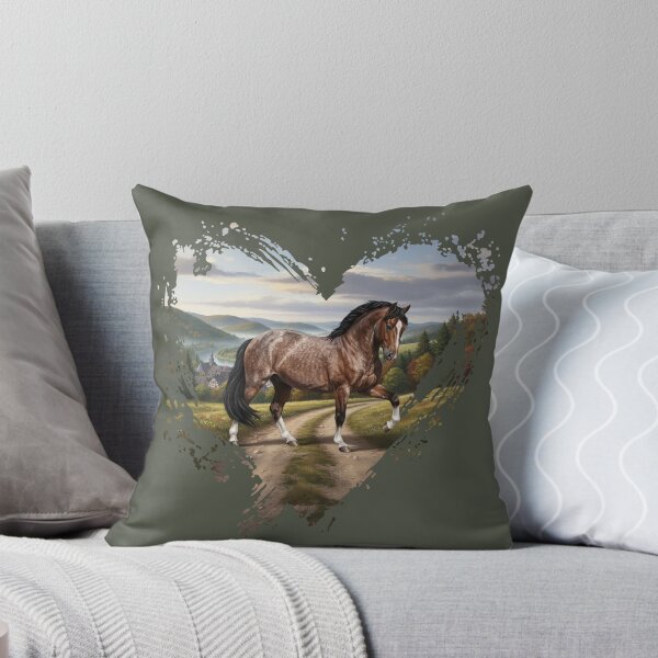Item preview, An Aegidienberger horse, a heart, and a German landscape designed and sold by Cheval-de-coeur.