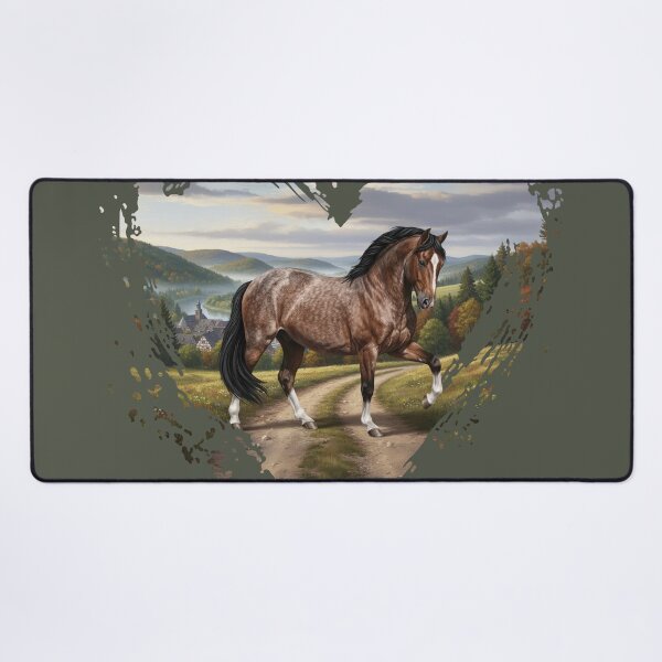 Item preview, An Aegidienberger horse, a heart, and a German landscape designed and sold by Cheval-de-coeur.