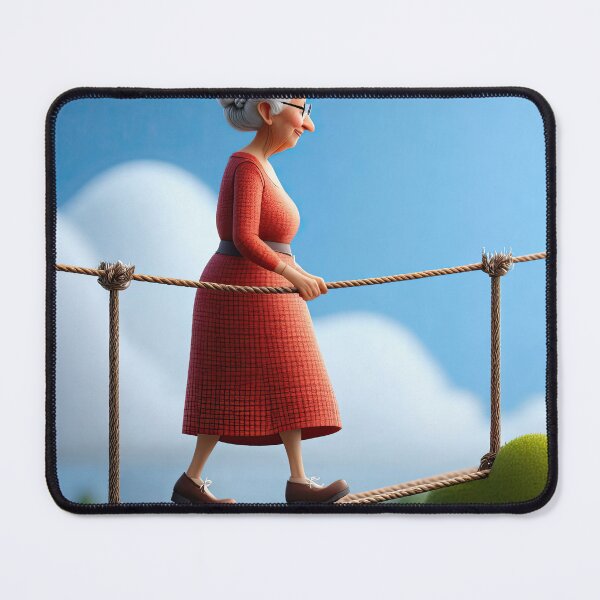 Item preview, Old Fart walking on a highwire designed and sold by Colin Bentham.