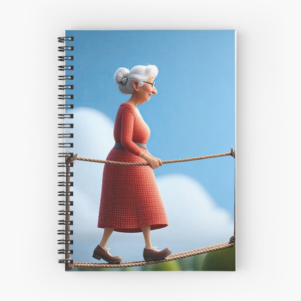 Item preview, Old Fart walking on a highwire designed and sold by Colin Bentham.