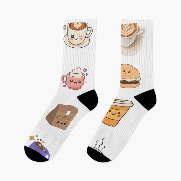Item preview, Cute Kawaii Coffee And Sweets Sticker Pack designed and sold by Founderpallavi.