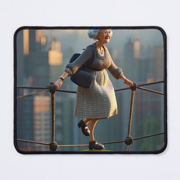 Item preview, Old Fart walking on a highwire designed and sold by Colin Bentham.