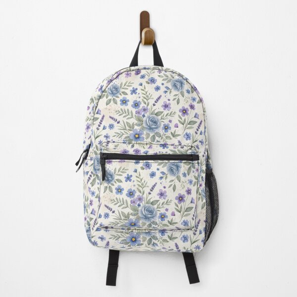 Item preview, Blue Watercolor Floral Pattern designed and sold by PunchDrop.