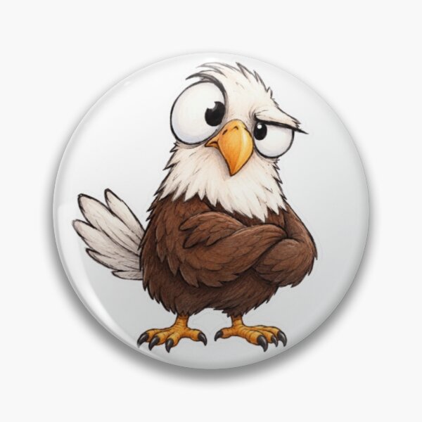 Item preview,  Spongebob-Style Skeptical Eagle  designed and sold by Snurly.