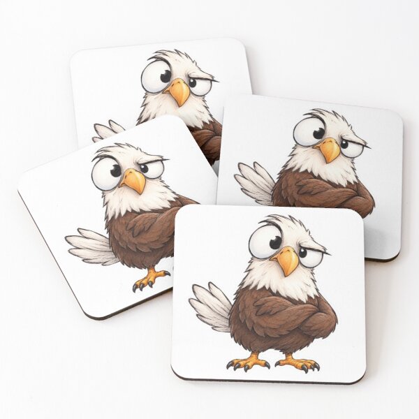 Item preview,  Spongebob-Style Skeptical Eagle  designed and sold by Snurly.