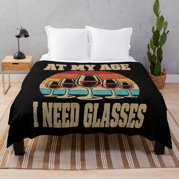 Item preview, Wine Lover At My Age I Need Glasses Funny Wine designed and sold by LuminOrb.