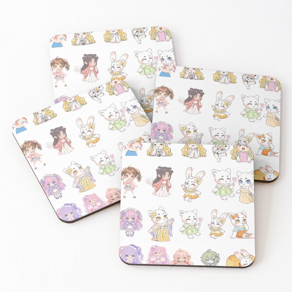 Item preview, Paquete de pegatinas de chicas chibi anime kawaii lindas designed and sold by Founderpallavi.