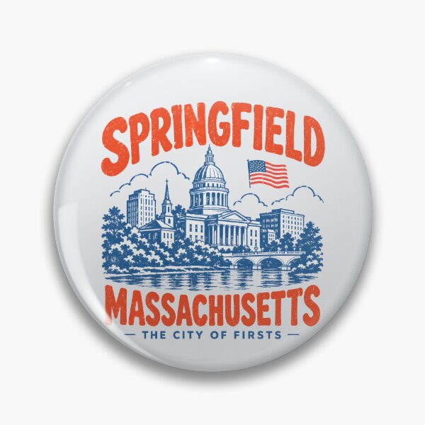 Item preview, Springfield Massachusetts Retro City designed and sold by HowToCanadian.