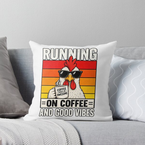 Item preview, Running on Coffee and Good Vibes Funny Coffee Lover designed and sold by DinoDesign02.