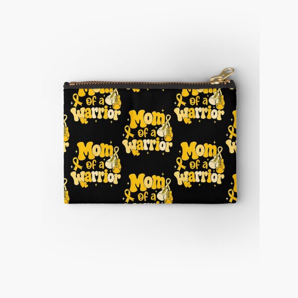 Item preview, Mom Of A Warrior Childhood Cancer Awareness Gold Ribbon designed and sold by Strow--bary.