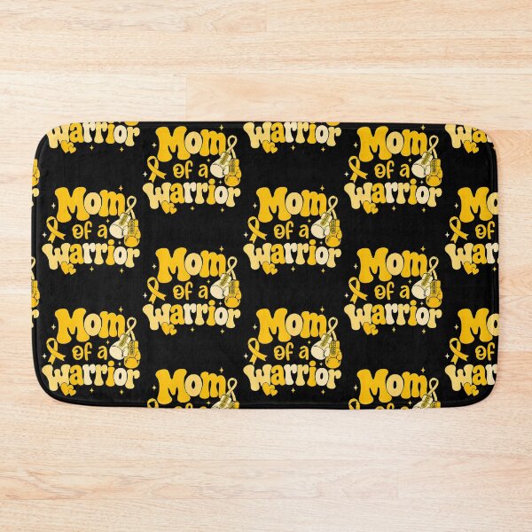 Item preview, Mom Of A Warrior Childhood Cancer Awareness Gold Ribbon designed and sold by Strow--bary.
