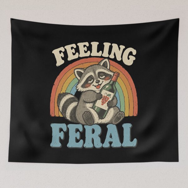 Item preview, Wine Lover Feeling Feral Funny Wine Humor designed and sold by LuminOrb.