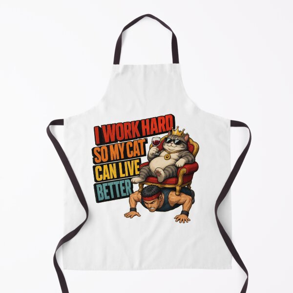 Item preview, Funny Cat King Throne Weights Work Hard Live Better designed and sold by SoyLamderma.