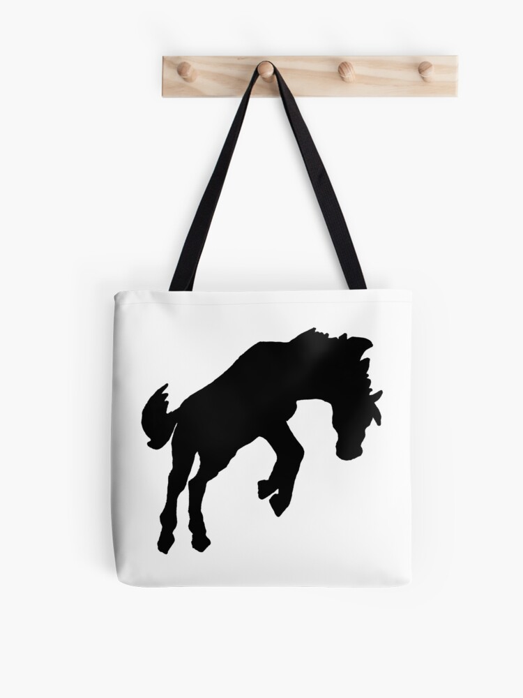 Blanket Tote with Strap - Black Horse — YUKETEN