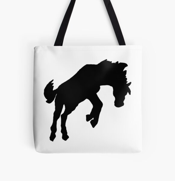 Blanket Tote with Strap - Black Horse — YUKETEN