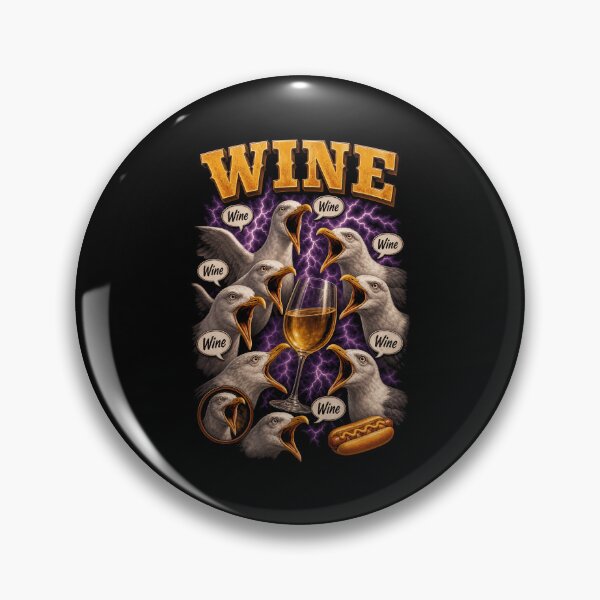 Item preview, Wine Lover seagulls Wine Drinking Wine Humor designed and sold by LuminOrb.