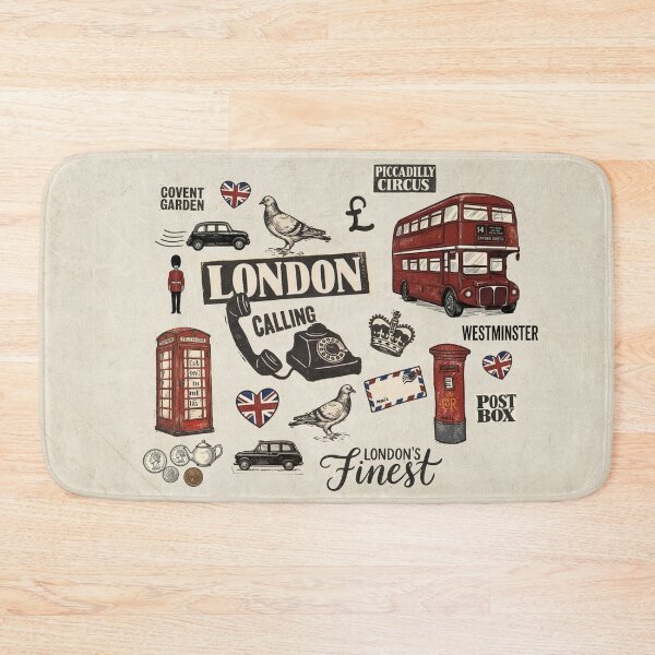 Item preview, London icons collage designed and sold by oliver polanski.