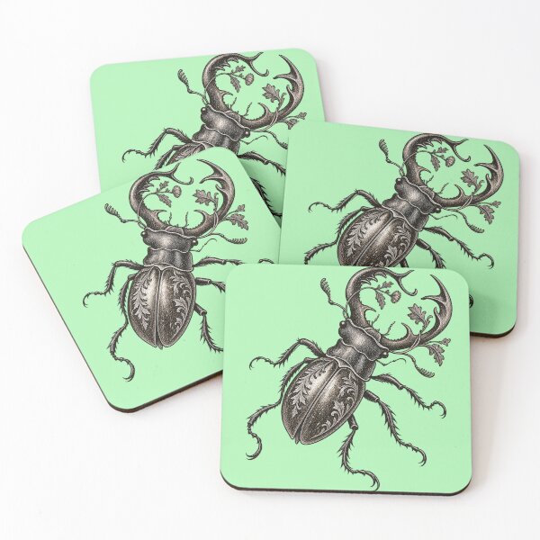 Item preview, Ornate Stag Beetle Vintage Engraving designed and sold by CJLindy.