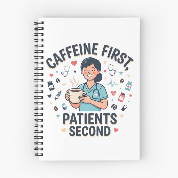 Item preview, Caffeine First, Patients Second Funny Nurse RN Coffee Lover Design designed and sold by KreatoLab.