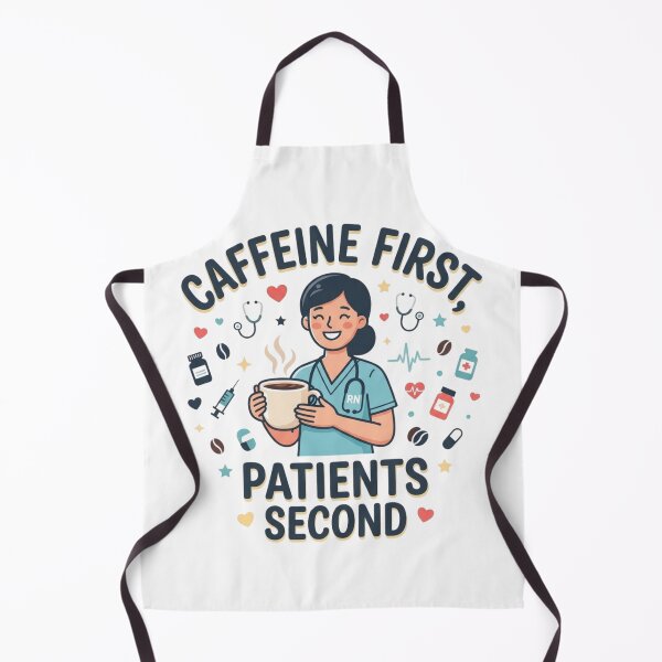 Item preview, Caffeine First, Patients Second Funny Nurse RN Coffee Lover Design designed and sold by KreatoLab.