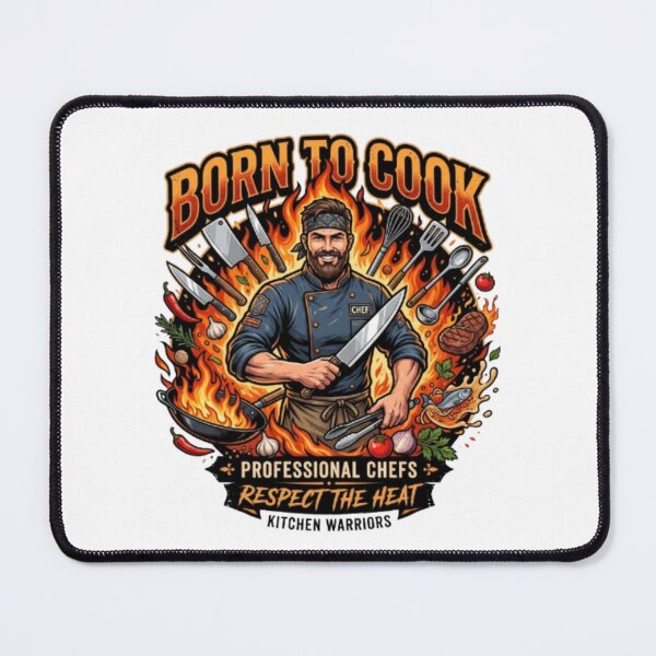 Item preview, Born to Cook – Chef Life Professional Cooking T-Shirt designed and sold by PixelStyle Studio.