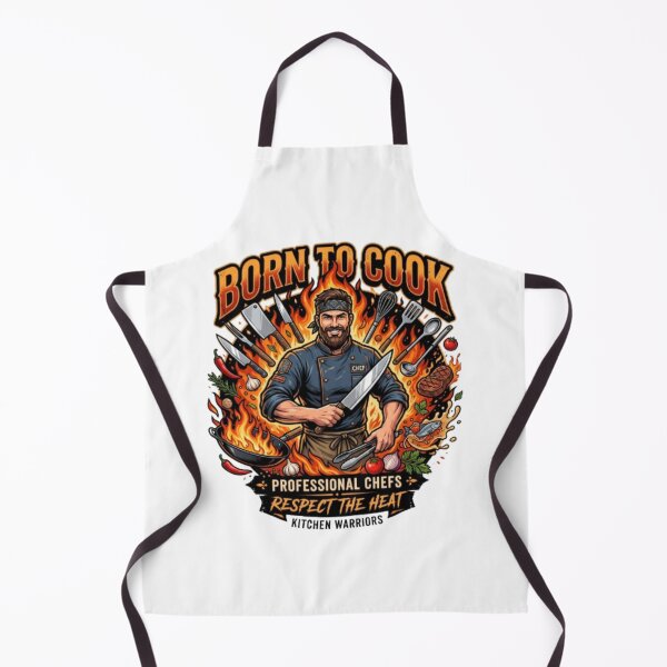 Item preview, Born to Cook – Chef Life Professional Cooking T-Shirt designed and sold by PixelStyle Studio.
