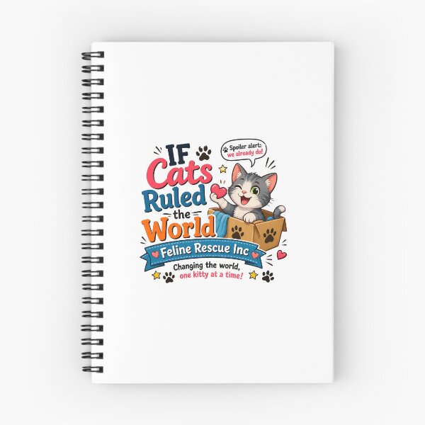 Item preview, If Cats Ruled the World Feline Rescue Inc Cute Cat Art designed and sold by SoyLamderma.