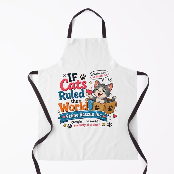 Item preview, If Cats Ruled the World Feline Rescue Inc Cute Cat Art designed and sold by SoyLamderma.