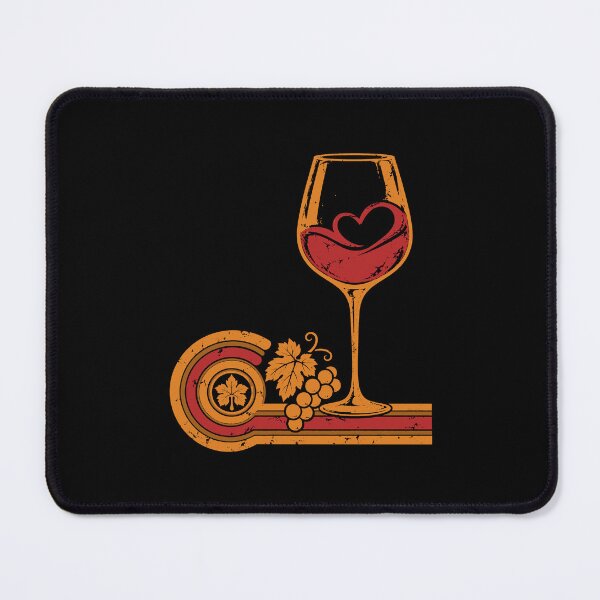 Item preview, Wine Lover Wine Glass Red Wine Heart designed and sold by LuminOrb.