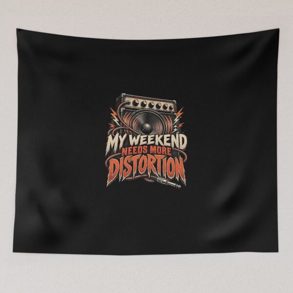 Item preview, My Weekend Needs More Distortion – Funny Guitar Rock Design designed and sold by fordogg 3.
