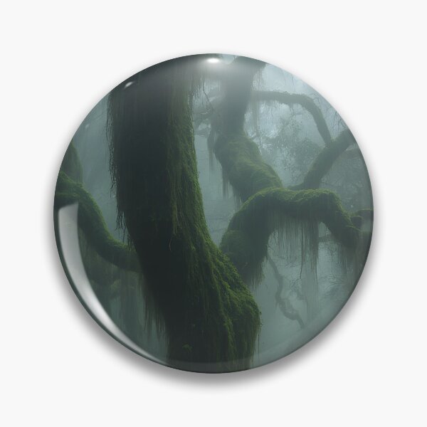 Item preview, Misty Ancient Forest Trees designed and sold by ArtlightStudio.