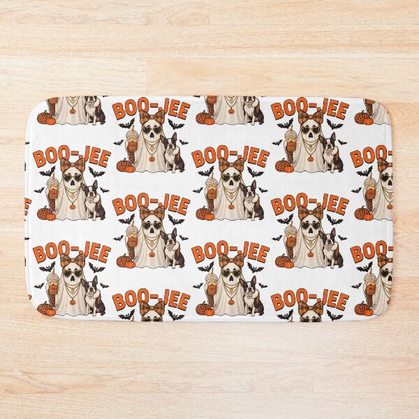 Item preview, Boo Jee Ghost Boston Terrier Halloween Spooky Season Leopard designed and sold by Strow--bary.
