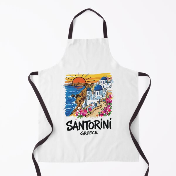 Item preview, Santorini Greece Island Travel Art Print designed and sold by Merch by Das Design Studio.