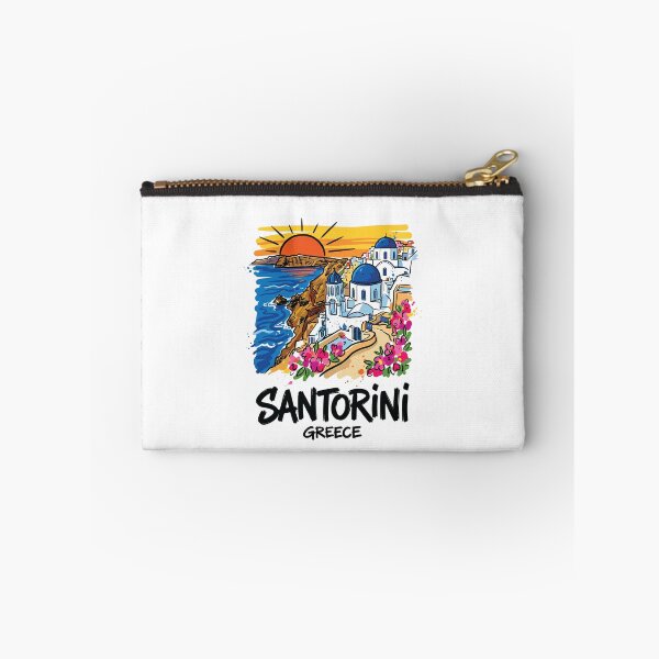 Item preview, Santorini Greece Island Travel Art Print designed and sold by Merch by Das Design Studio.