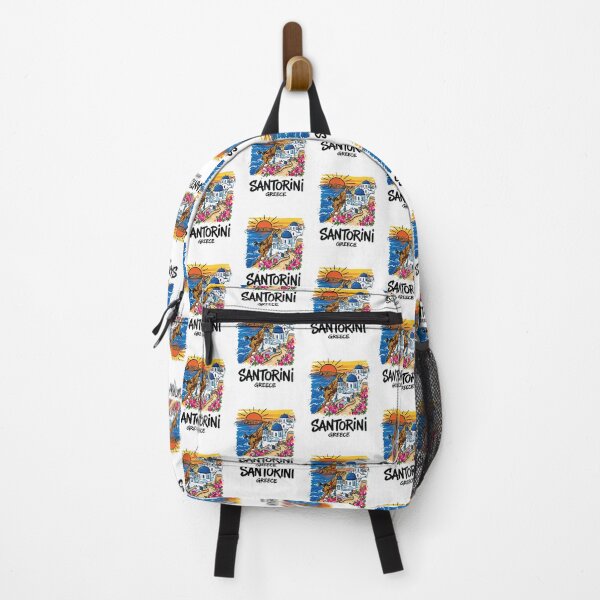 Artikelvorschau, Santorini, Griechenland, Inselreise-Kunstdruck entworfen und verkauft von Merch by Das Design Studio.