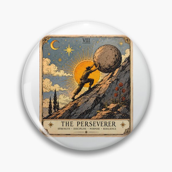 Item preview, The Perseverer Tarot Card Art designed and sold by ArcanaAbsolute.