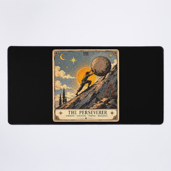 Item preview, The Perseverer Tarot Card Art designed and sold by ArcanaAbsolute.